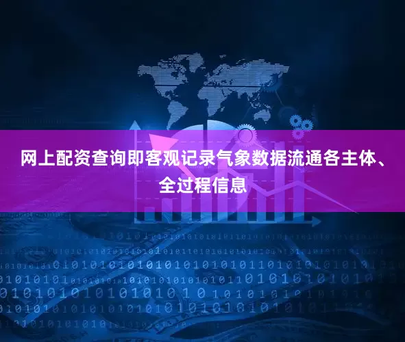 网上配资查询即客观记录气象数据流通各主体、全过程信息
